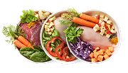 Bowls of food